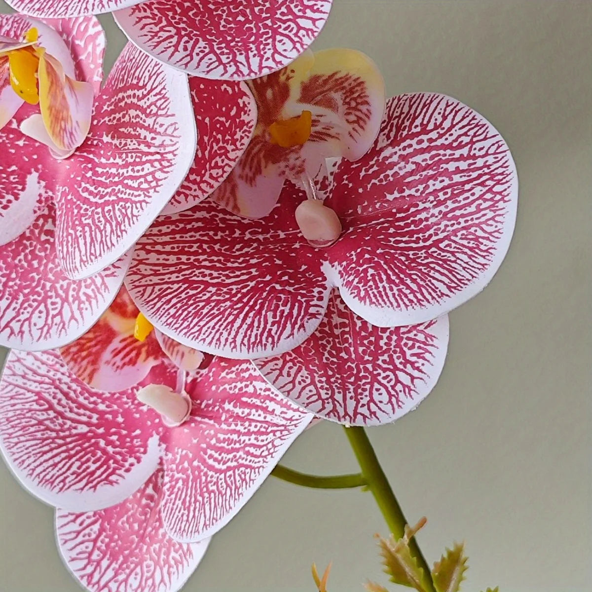 Pianta In Vaso Di Orchidea Artificiale Realistica Con Vaso Di Plastica Per Decorazione Centrotavola Tavolo Per Ufficio