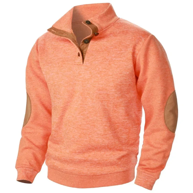 Felpa Da Uomo A Maniche Longe Per Giochi Di Animali All Aperto Caldo Maglione Giacca Casual Con Bottoni Streetwear