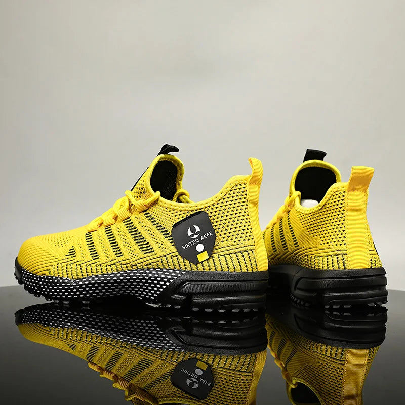 Sneakers Da Uomo Alla Moda In Mesh Traspirante Scarpe Casual Da Corsa Antiscivolo Per Esterno Di Alta Qualità