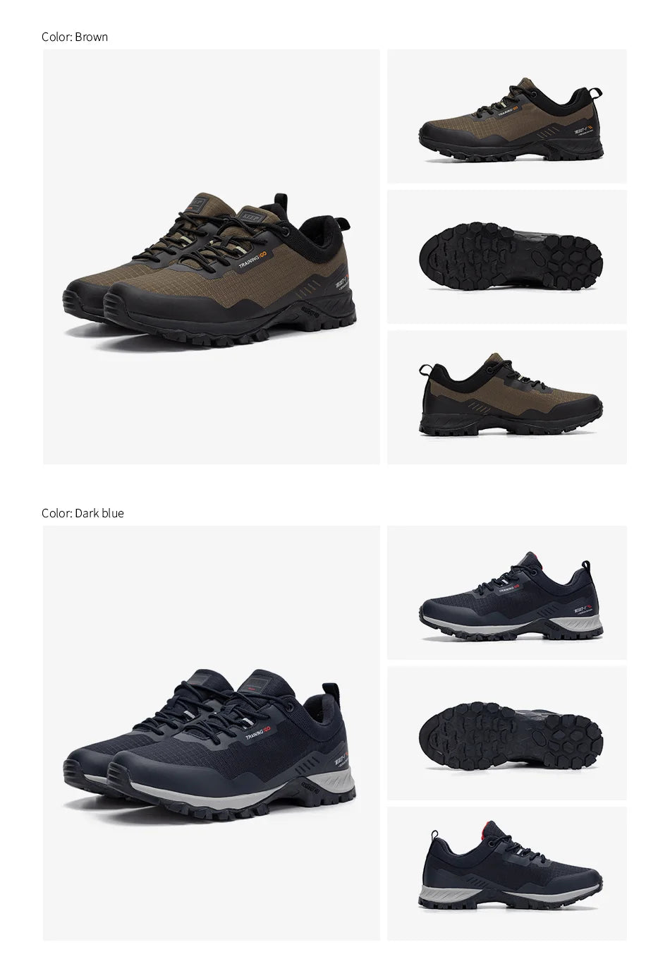 Baasploa Scarpe Da Trekking Uomo Impermeabili Antiscivolo Resistente All Usura Per Esploratori Outdoor M7306