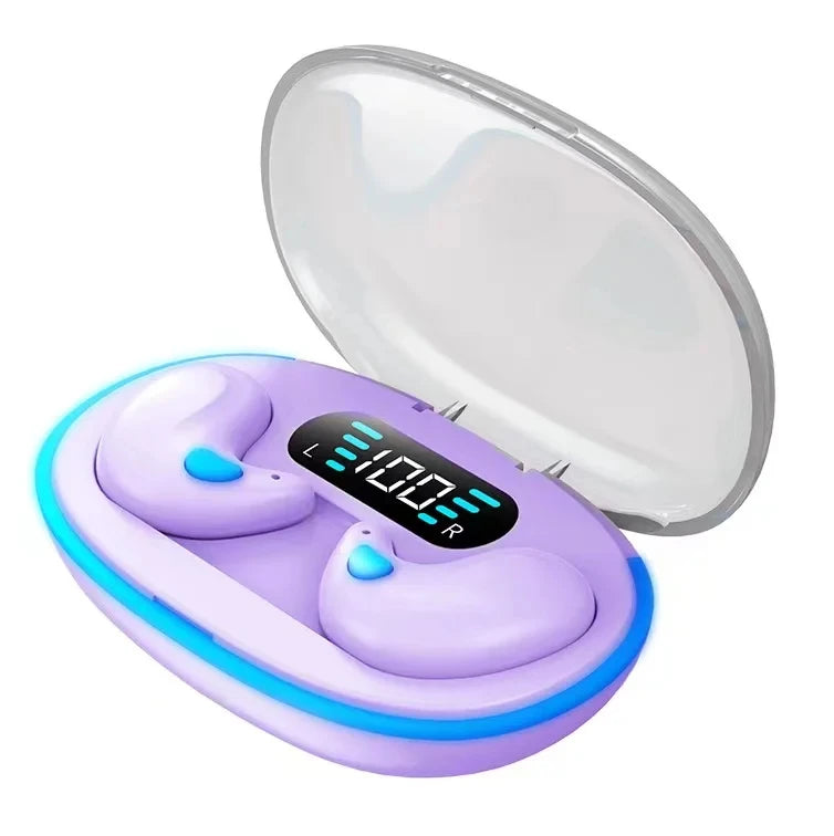 X55 Auricolari Per Dormire Mini Cuffie Wireless TWS Bluetooth Cuffie Stereo Con Microfono Chiamata HD Sport