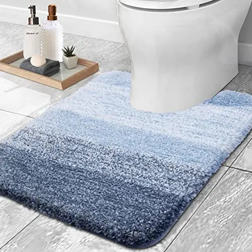 Kitinjoy Tappeto Da Bagno In Microfibra Assorbente Morbido Antiscivolo Shaggy Lavabile In Lavatrice