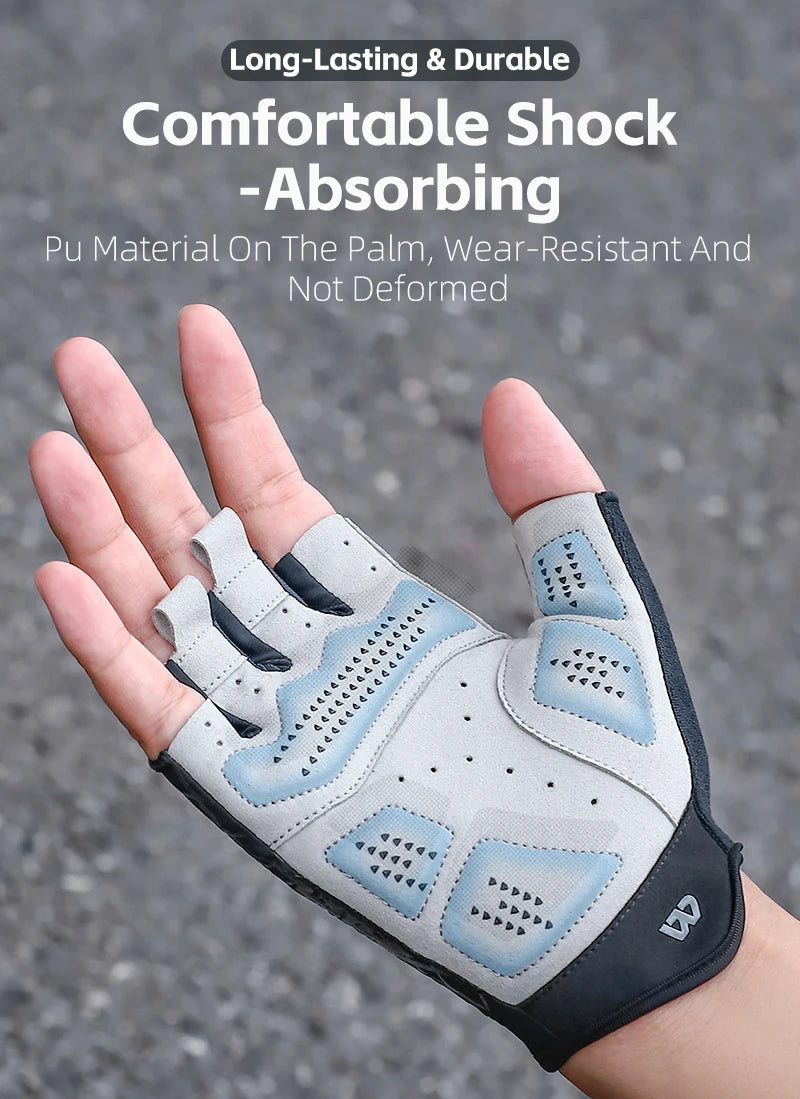 West Biking Guanti da Ciclismo Mezze Dita Con Motivo Ragni Cool Spider Estivo MTB Guanti da Strada Touch Screen