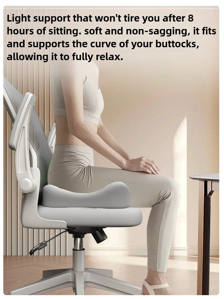 Cuscino del sedile in memory foam per auto e ufficio Supporto lombare per l'anca Correttore di postura Cuscino per sedia per studenti comfort e traspirante