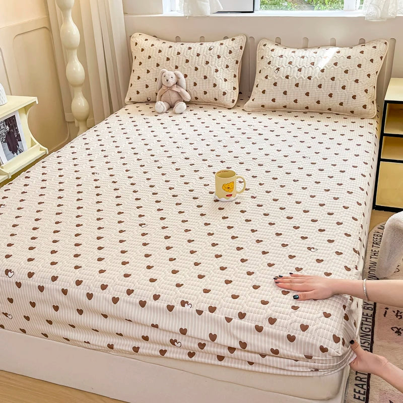 Copriletto Addensato Impermeabile Coprimaterasso Elastico Stampato Senza Federa Per Letto Di Casa