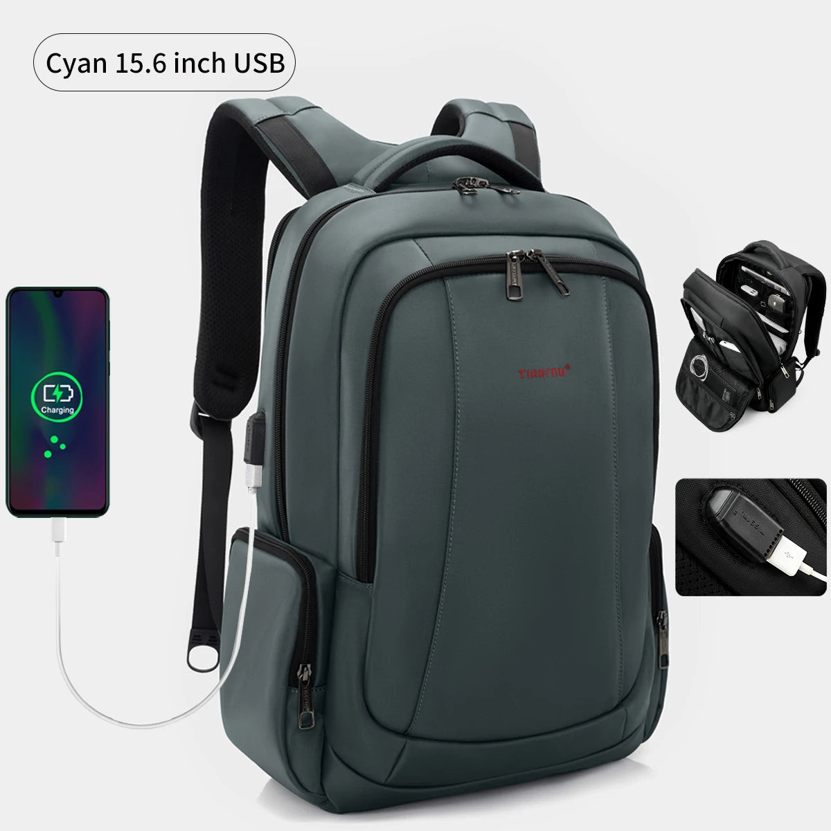 Tigernu Zaino Da Uomo In Nylon 14 15.6 17.3 Pollici Per Laptop Zaino Da Scuola E Viaggio