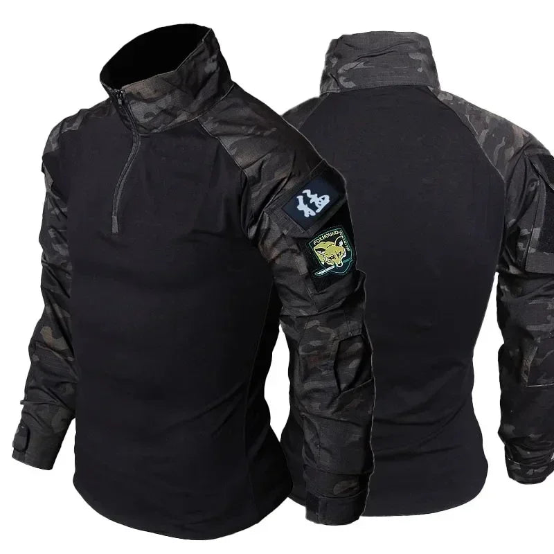 Set Uniformi Tattiche Uomo In Pile Combattimento Tuta Caccia Multicam Mimetica All Aperto Pantaloni Cargo Softair