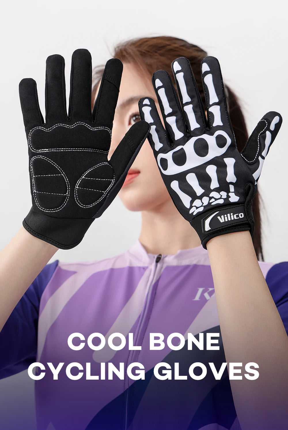Guanti Da Equitazione E MTB Antiscivolo Con Touch Screen Resistente All Usura Unisex Regalo Halloween