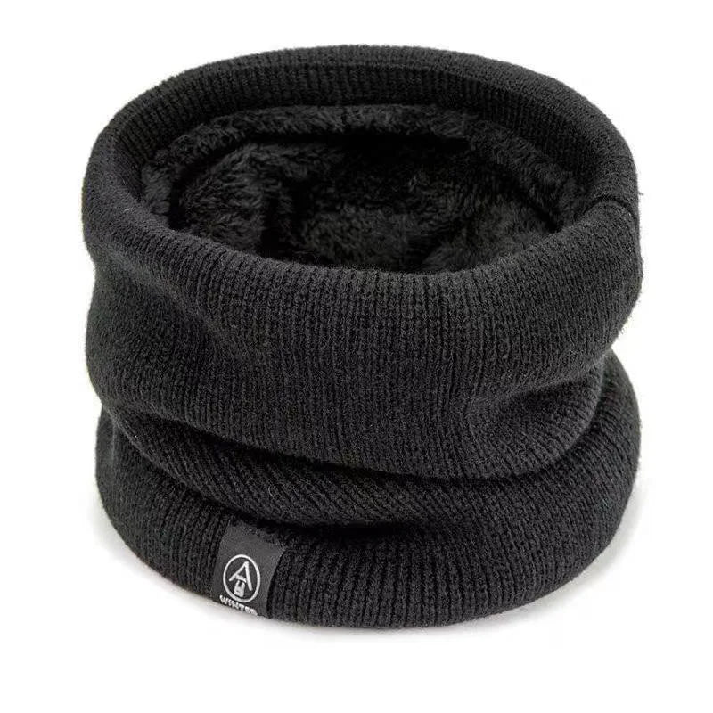 Sciarpa Tubolare Lavorata A Maglia Ispessita In Peluche Antivento Invernale Ghetta Collo Per Sport All Aperto