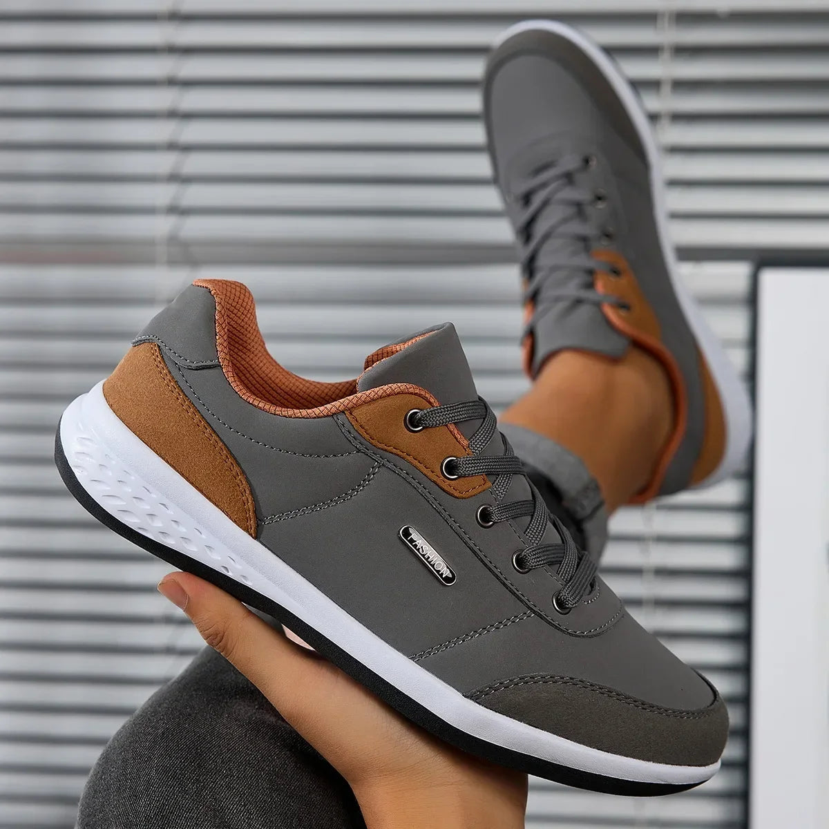 Scarpe Da Uomo Impermeabili Primavera Autunno Sneakers Da Passeggio In Pelle Antiscivolo Per Tempo Libero