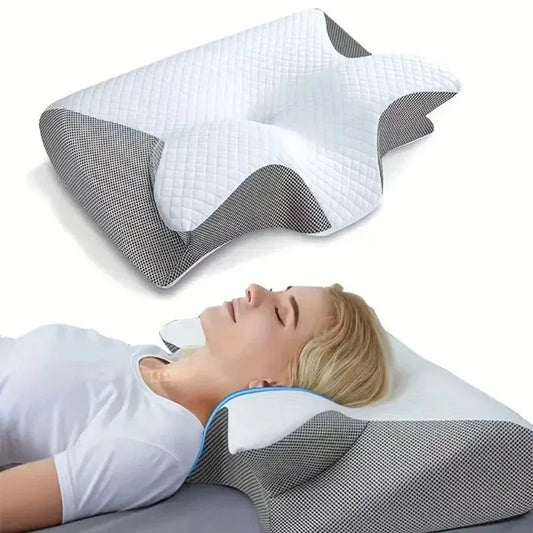 Cuscino Cervicale Memory Foam A Forma Di Farfalla Per Il Collo Sonno Confortevole E Ortopedico