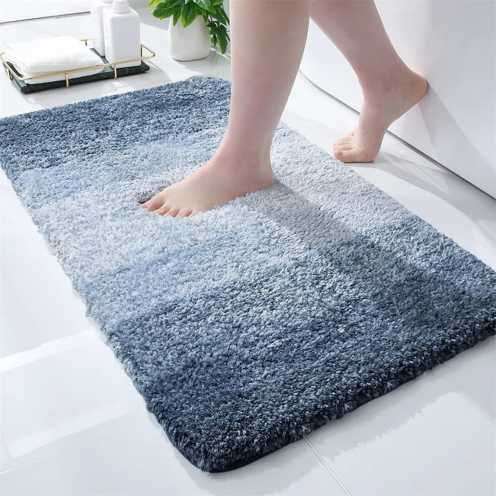 Kitinjoy Tappeto Da Bagno Di Lusso In Microfibra Assorbente Antiscivolo Peluche Morbido Per Doccia E Pavimento