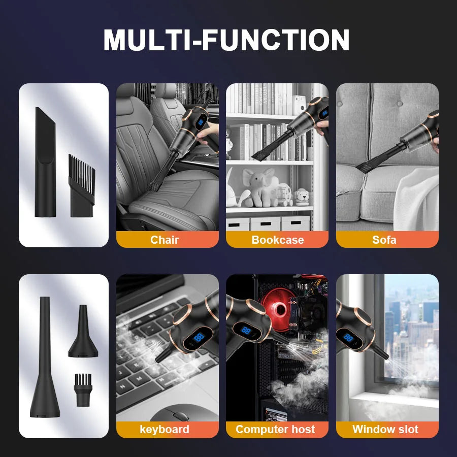 Nuovo Aspirapolvere Portatile Potente Senza Sacco Con Batteria A Lunga Durata Per Auto E Casa