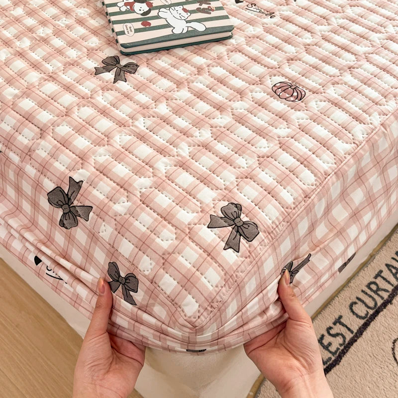 Copriletto Addensato Impermeabile Coprimaterasso Elastico Stampato Senza Federa Per Letto Di Casa
