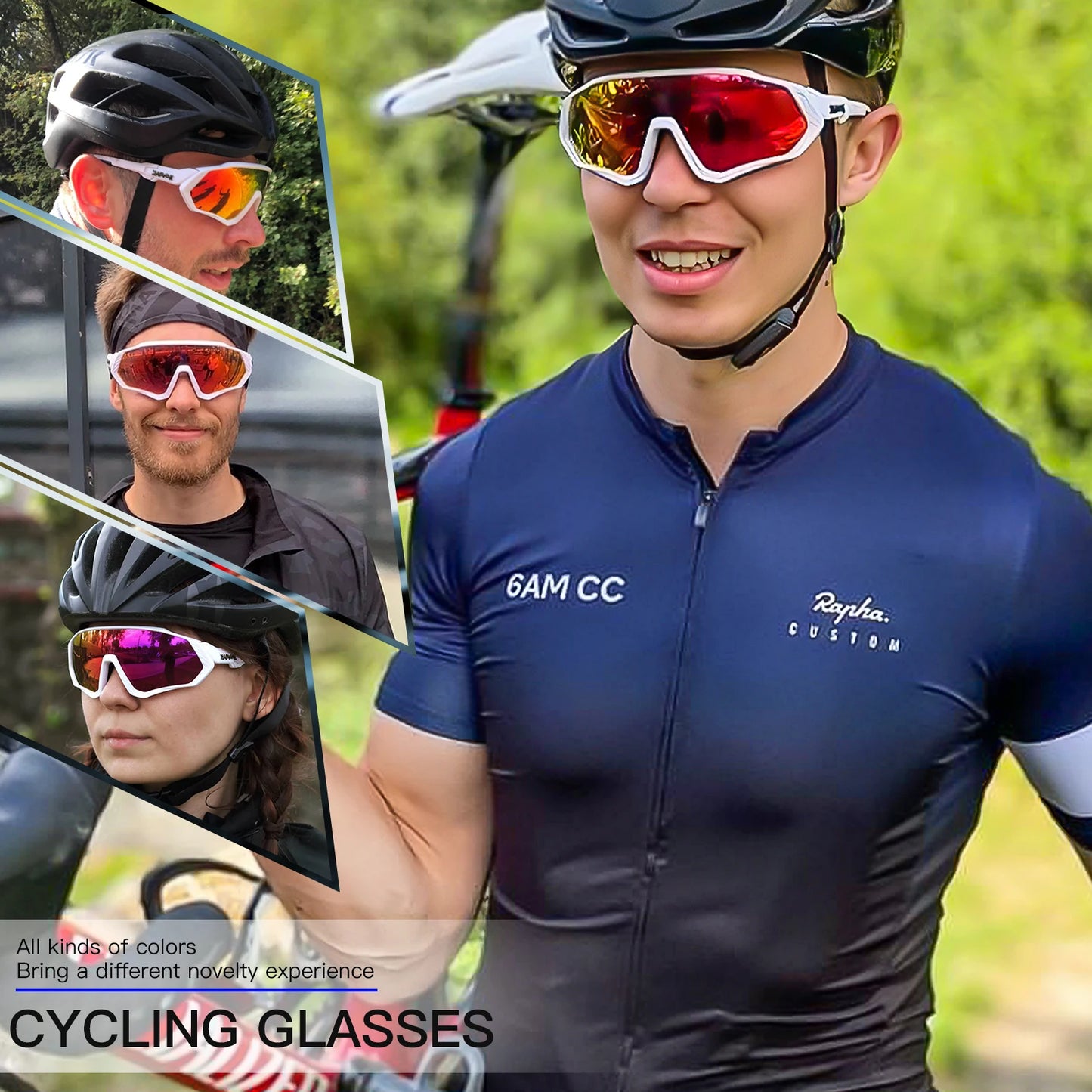 Occhiali Da Ciclismo Polarizzati Kapvoe UV400 Con 5 Lenti Intercambiabili Per Uomo E Donna Unisex Sportivi Da Esterno