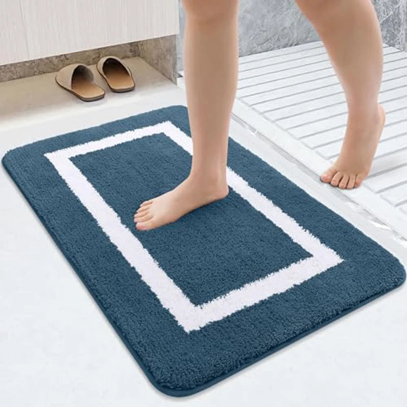 Olanly Tappeti da Bagno Grandi Antiscivolo Lavabili in Lavatrice Peluche Assorbenti Decorazione Pavimento
