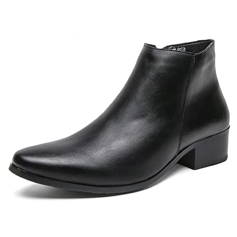Scarpe Da Uomo Stivaletti Chelsea Impermeabili In Pelle Casual E Business Retrò Mocassini Classici