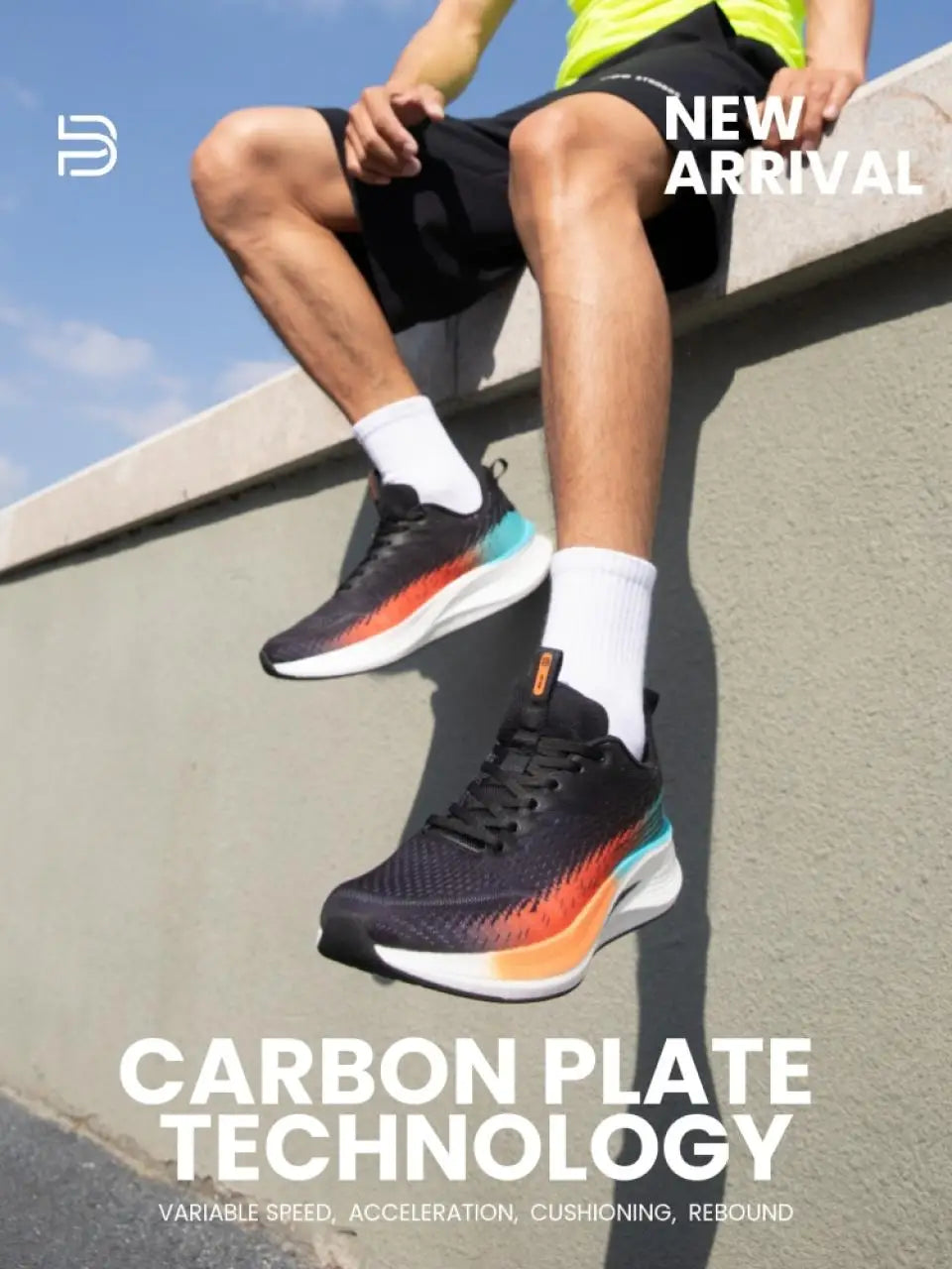 Baasploa Scarpe Da Corsa Uomo Traspiranti Leggere Con Piastra In Carbonio Antiscivolo Per Maratone Professionali