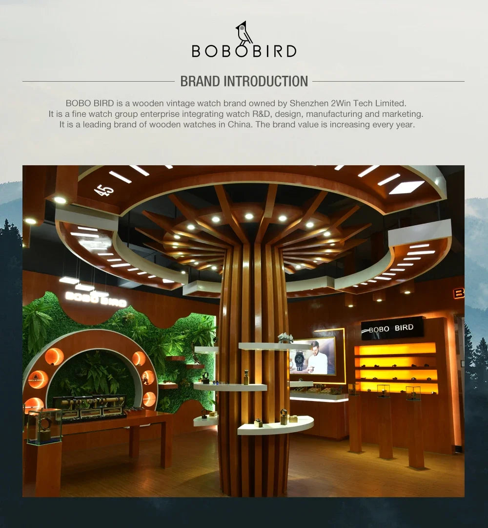 BOBOBIRD Orologio In Legno Da Uomo Personalizzato Nome Testo Sulla Custodia Posteriore Orologio Quarzo Scatola Regalo