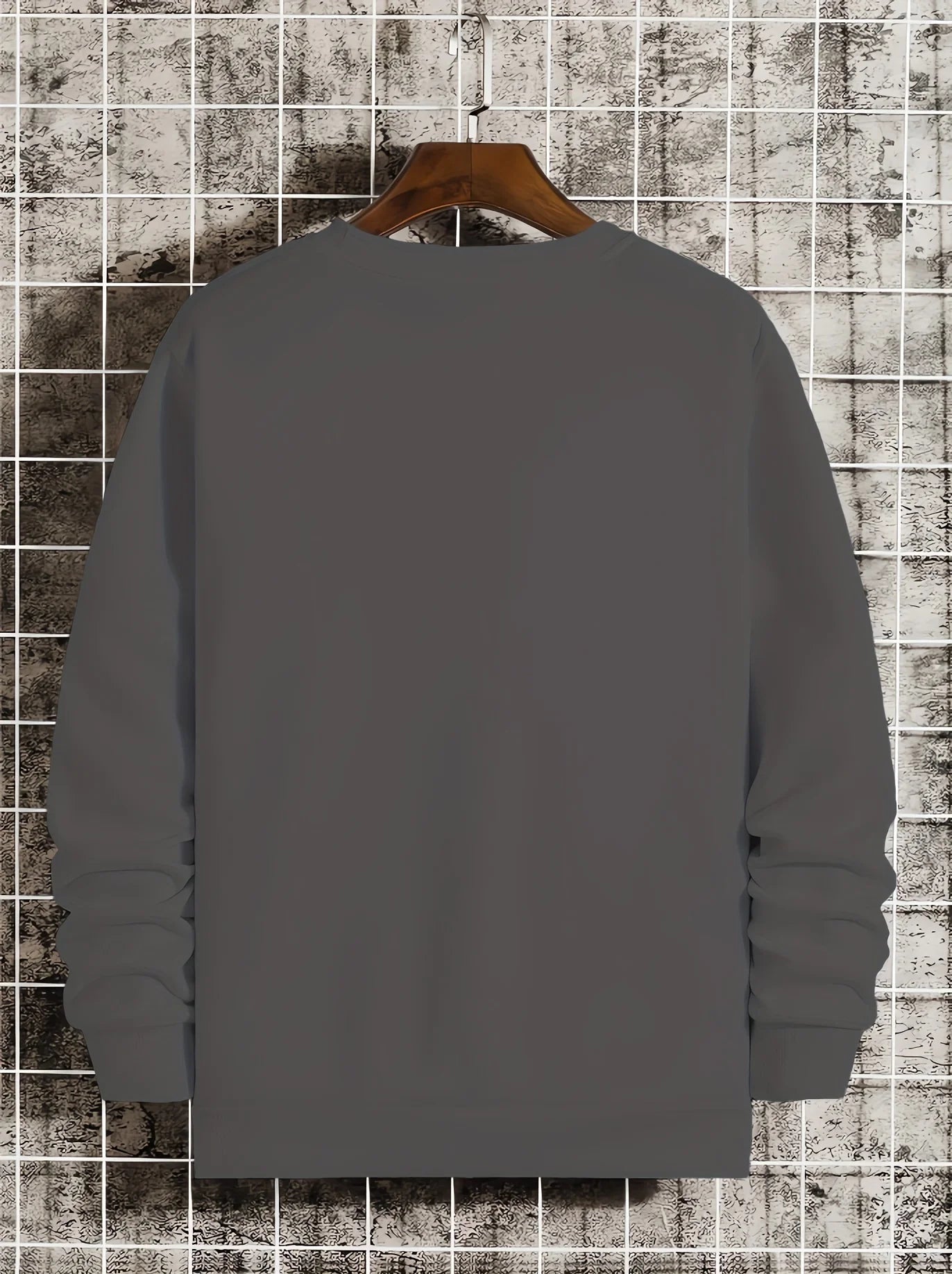 Felpa da Uomo Girocollo Maniche Lunghe Stampata Con Grafica Viaggio Allentata Casual Alla Moda Autunno Inverno