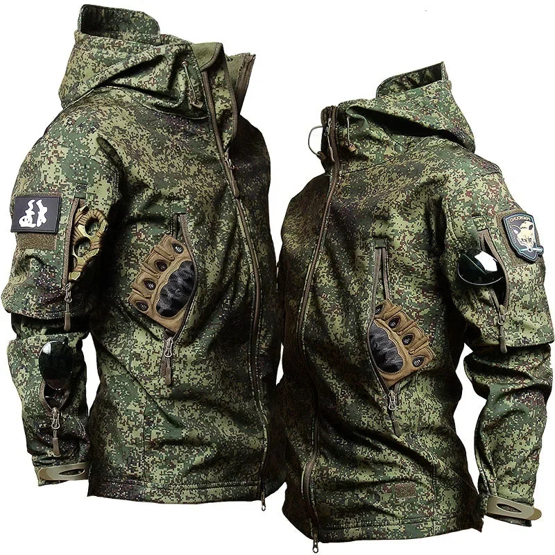 Set Uniformi Tattiche Uomo In Pile Combattimento Tuta Caccia Multicam Mimetica All Aperto Pantaloni Cargo Softair