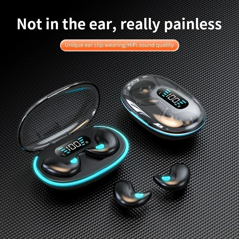 X55 Auricolari Per Dormire Mini Cuffie Wireless TWS Bluetooth Cuffie Stereo Con Microfono Chiamata HD Sport
