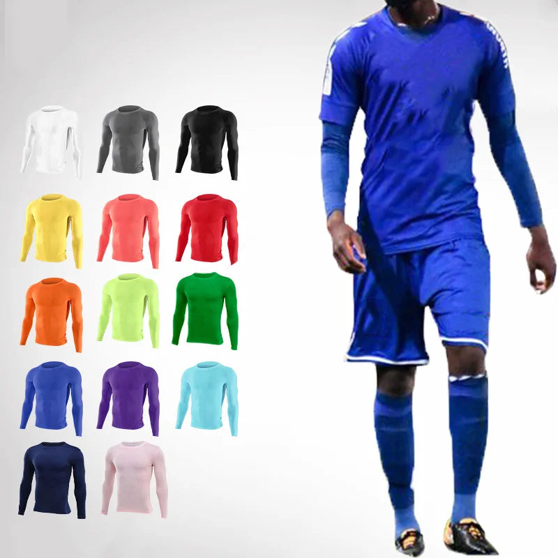 Maglia Termica Compressione Unisex Per Corsa Fitness Sportiva Maniche Lunghe Da Allenamento T Shirt Per Basket Calcio