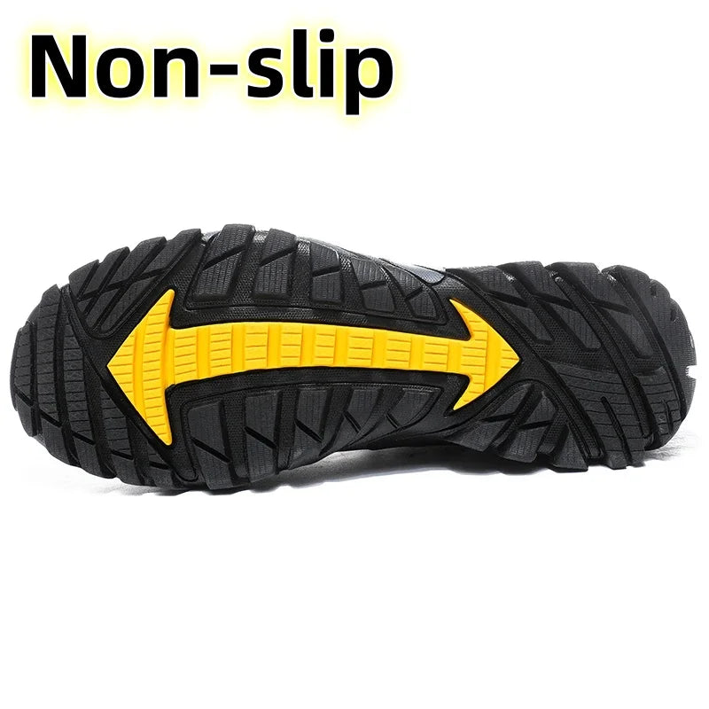 Scarpe Da Acqua Alte Uomo Ad Asciugatura Rapida Traspiranti In Mesh Antiscivolo Per Trekking E Arrampicata Slip On