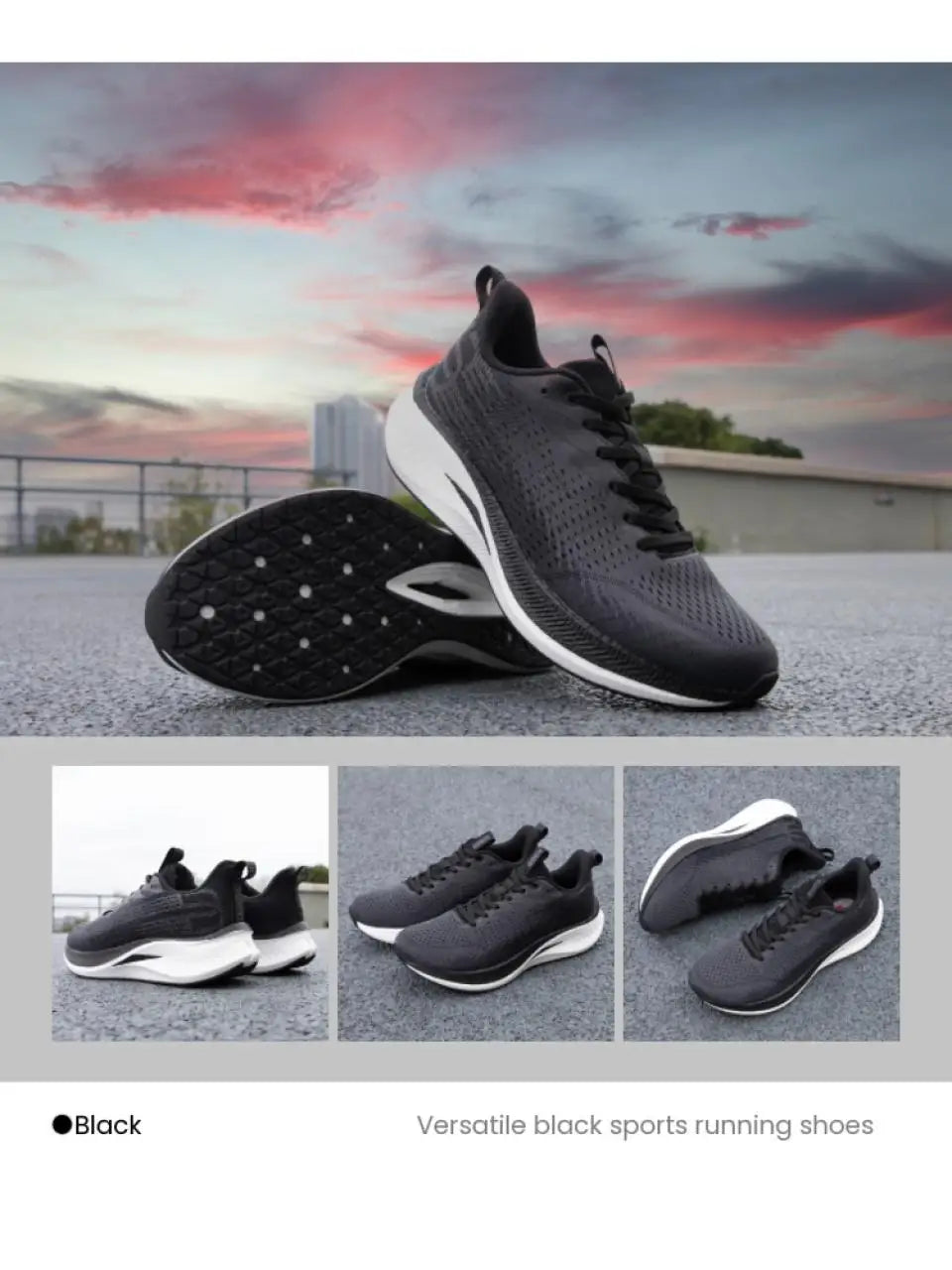 Baasploa Scarpe Da Corsa Uomo Traspiranti Leggere Con Piastra In Carbonio Antiscivolo Per Maratone Professionali