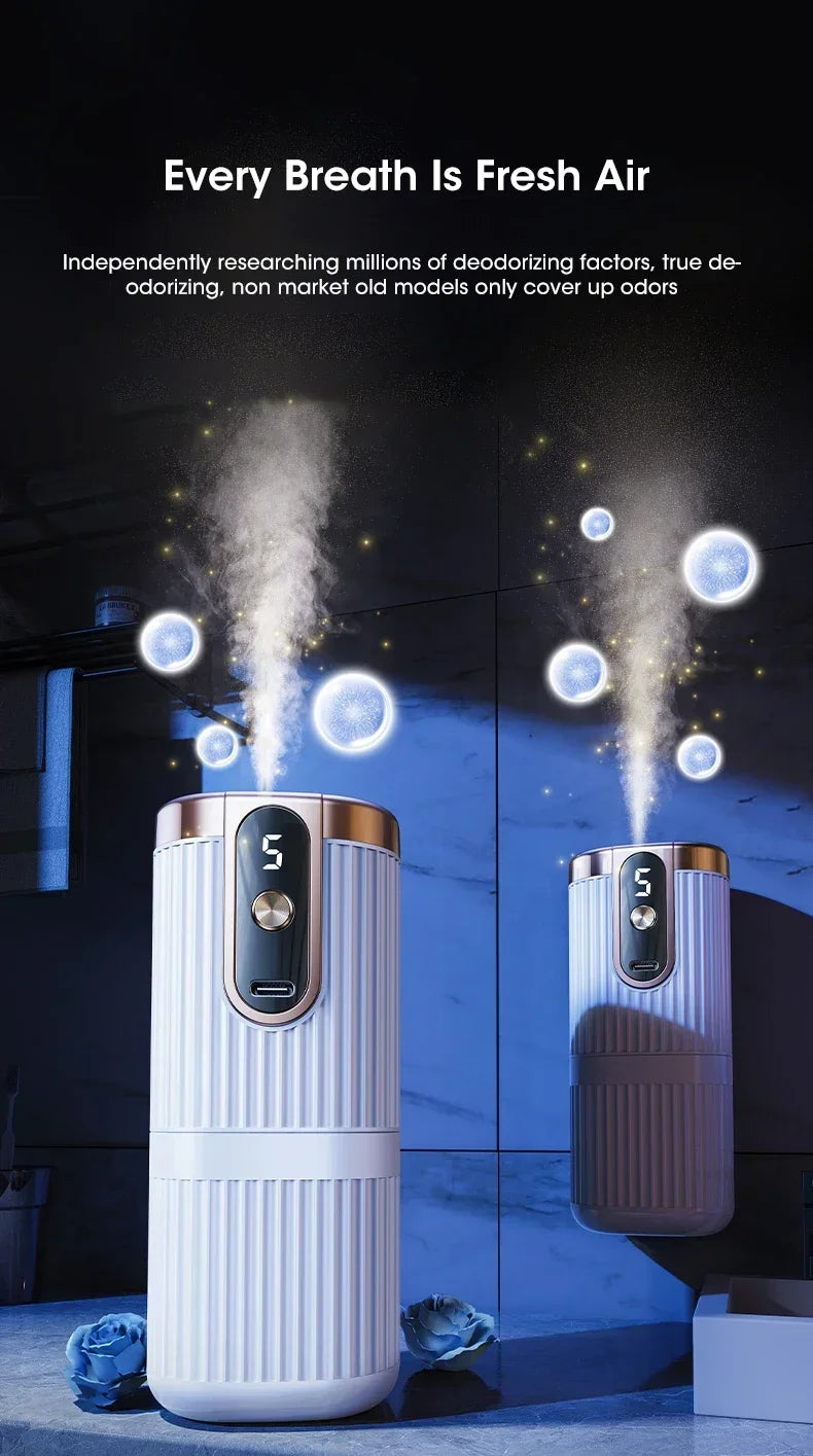 Mini Diffusore Di Oli Essenziali Ricaricabile 5 Marce Per Aromaterapia Umidificatore A Nebbia Grande Per Casa Ufficio