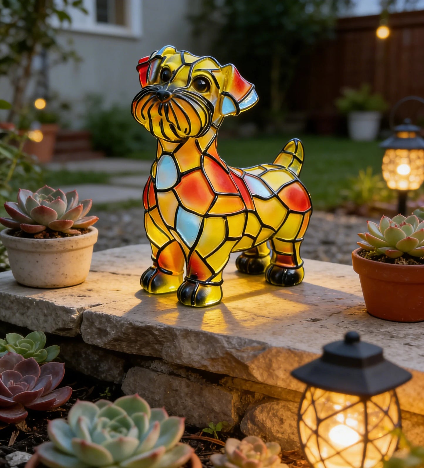 Divertimento Unico Artistico Carino A Forma Di Cane Ornamento Decorativo Luce Notturna Moderna Illuminazione Atmosferica