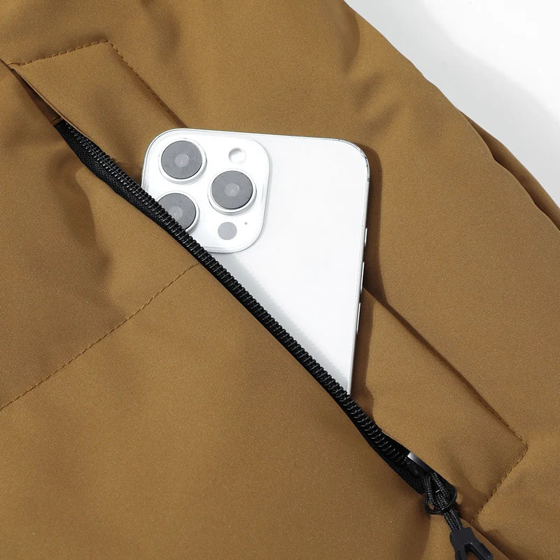 Parka Da Uomo Antivento Ispessito Da Outdoor Con Cappuccio Abbigliamento Invernale Casual Comfort