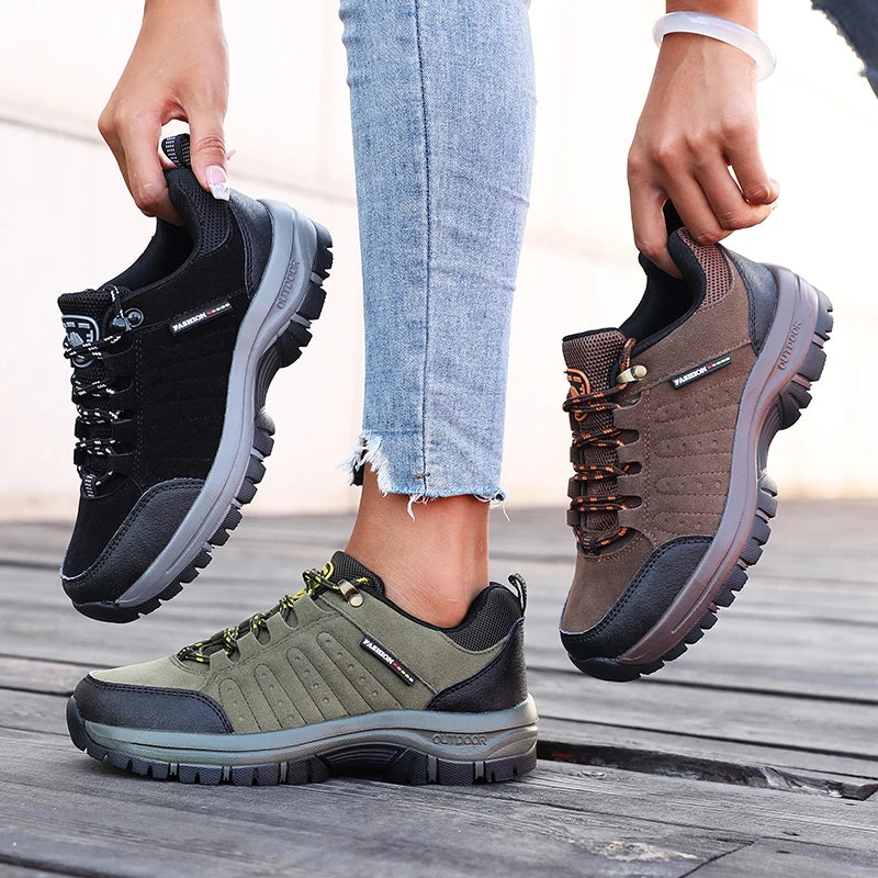 Scarpe Da Trekking Da Donna Outdoor Retro Suede Tactical Platform Antiscivolo Alpinismo Campeggio Primavera Autunno 2025