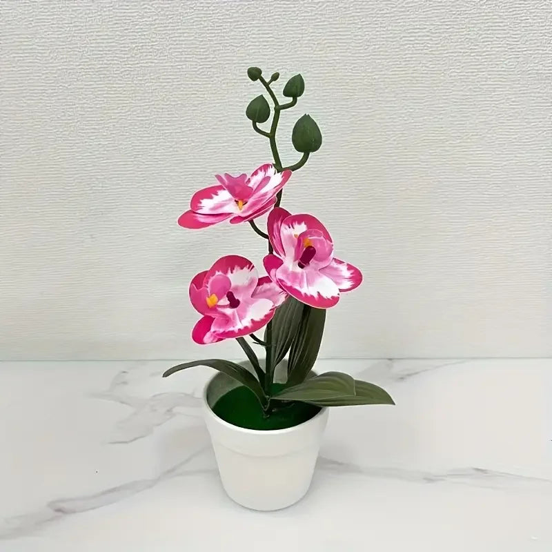 Orchidea Artificiale Decorazione Per Casa E Ufficio Espositore Da Tavolo Decorazione Floreale D'Ingresso Non Sbiadisce