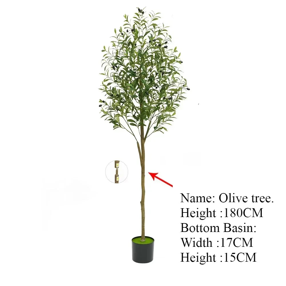 Albero Oliva Artificiale Grande Con Base Regolabile Da 60 Cm A 210 Cm Per Decorazione Ufficio E Casa