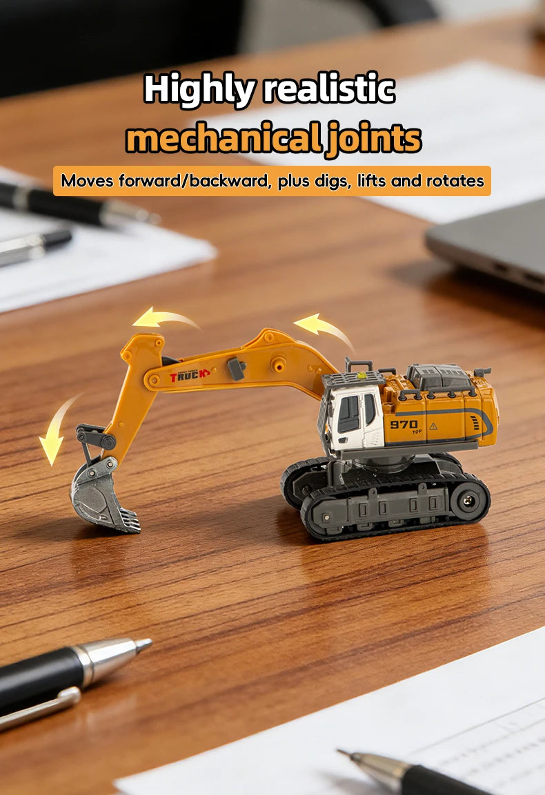 Modellino RC 1 64 ZWN Escavatore Telecomandato Camion Ribaltabile Carrello Elevatore In Lega E Plastica Per Bambini
