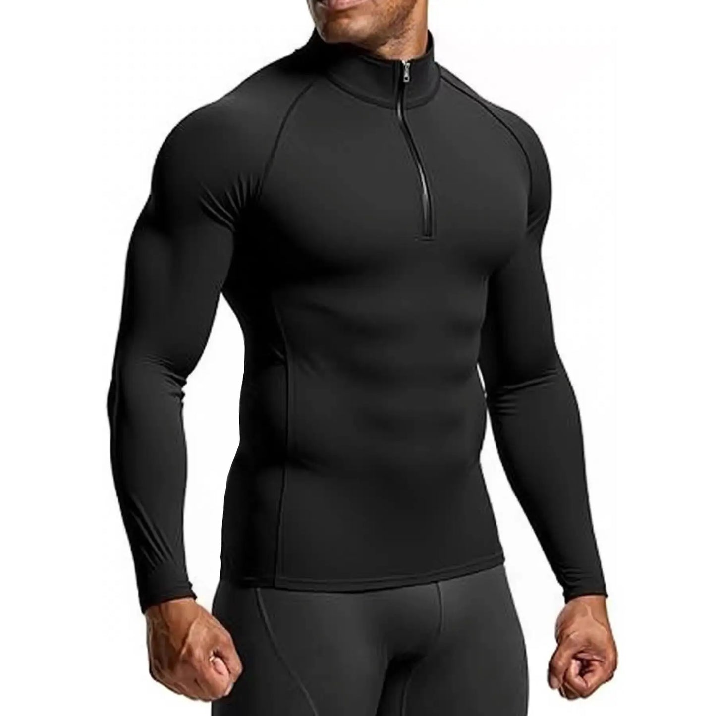Maglietta Da Uomo A Maniche Lunghe In Compressione Per Palestra Allenamento Corsa Fitness Abbigliamento Sportivo