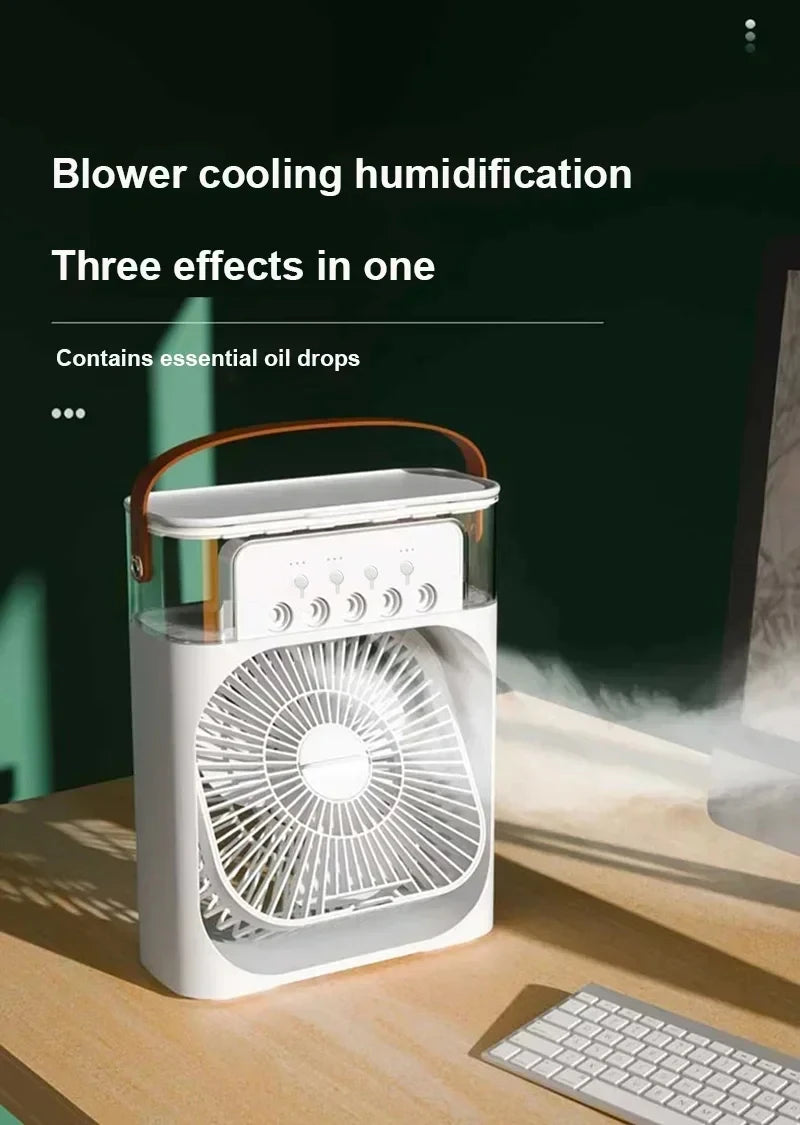 Ventilatore 3 In 1 Condizionatore D Aria Portatile Domestico Umidificatore LED Luce Notturna Per Ufficio Casa