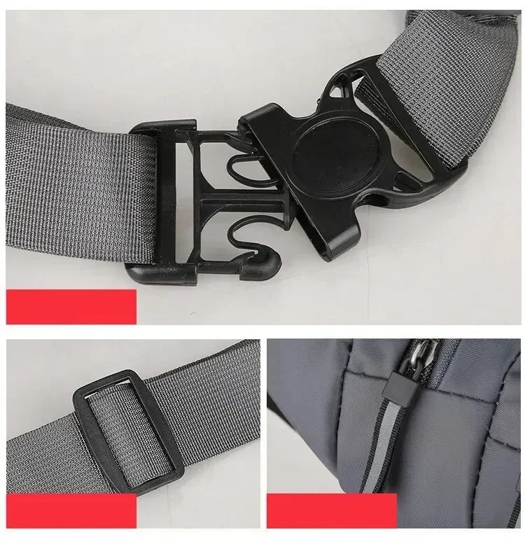 Marsupio Da Uomo In Tela Ultra Sottile Antifurto Per Corsa All Aperto Unisex Sportivo