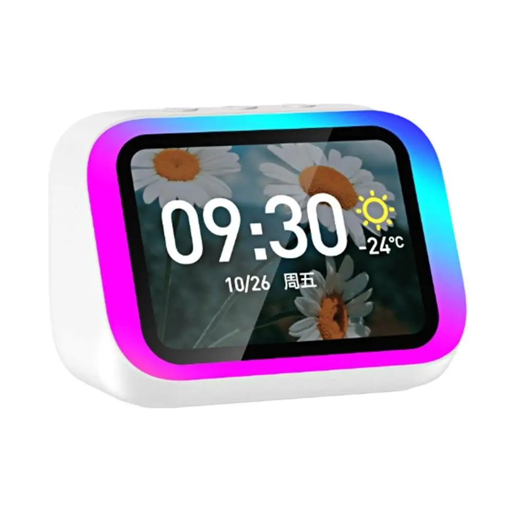 Sveglia Intelligente con Altoparlante Bluetooth AI Display Meteo Wireless Lettore di Storie Musicali Regalo Perfetto