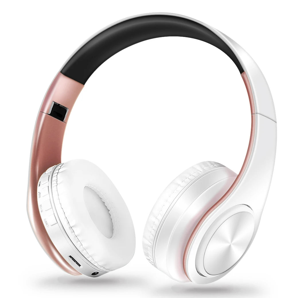 Cuffie Wireless Dorate Bluetooth con Microfono Incorporato Auricolare Stereo Universale per Android e iOS Regalo da Uomo