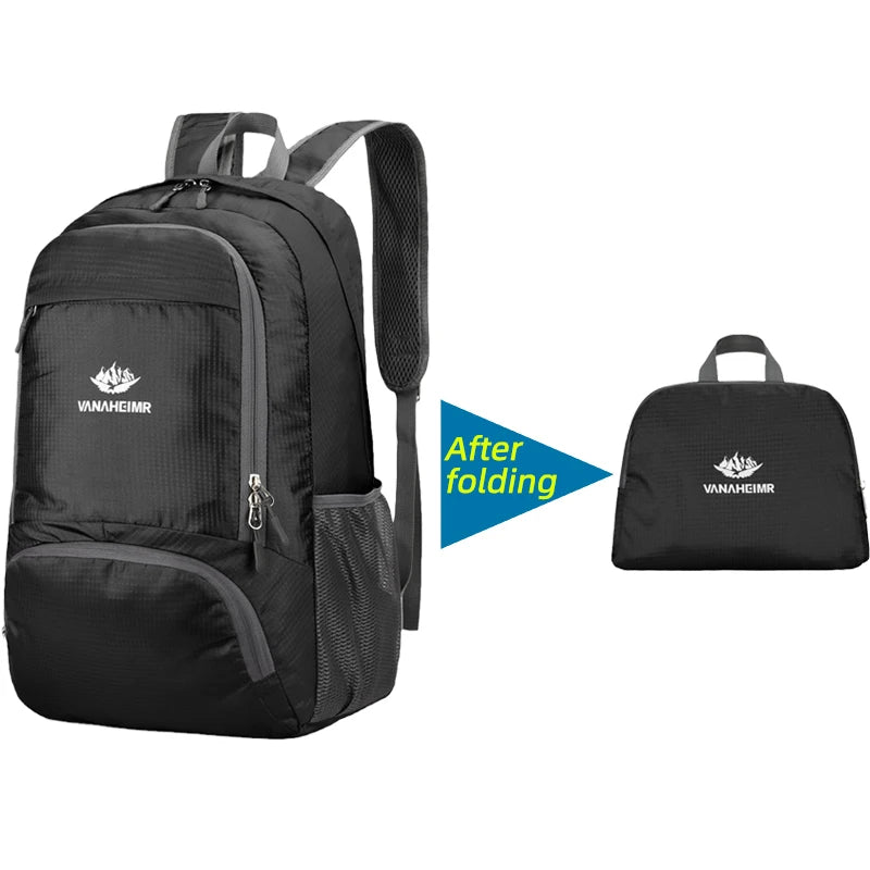 Zaino Pieghevole Da 23 Litri Ultraleggero Esterno Zaino Da Trekking Daypack Capienza Elevata Tessuto Idrorepellente
