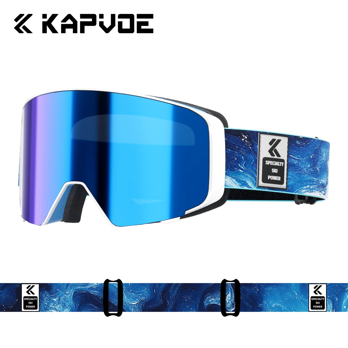 Kapvoe Occhiali Da Neve Magnetici Flip Over Fotocromatici UV400 Antinebbia Uomo Donna TPU Lenti In Policarbonato