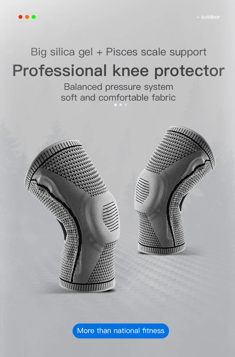 Mezza Ginocchiera Cinghia Patella Supporto Mediale Protezione Menisco In Silicone Sport Universale Per Basket E Corsa