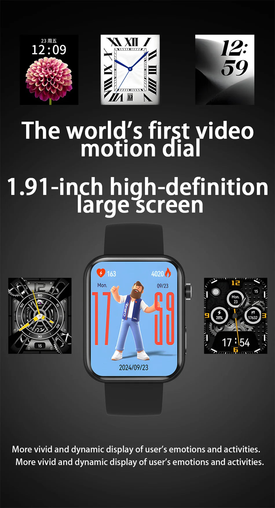 Smartwatch Con Fotocamera Registrazione Video Sincronizzazione Telefono Memoria Ampia Bluetooth Chiamate Musica 2025