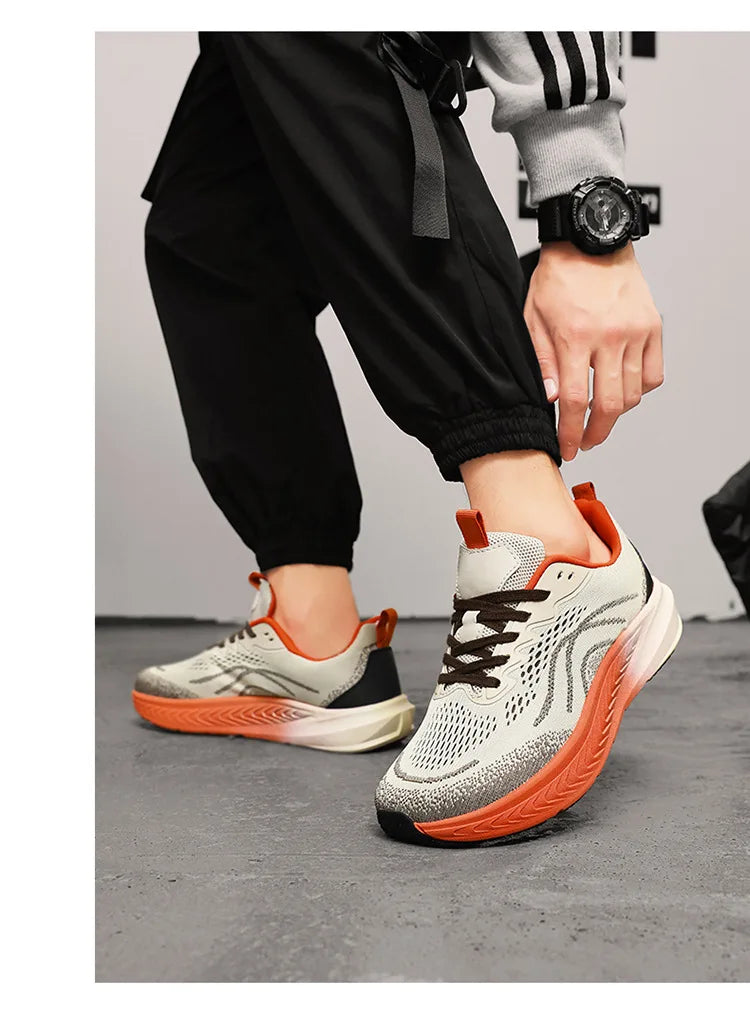 Scarpe Da Uomo Sportive In Mesh Traspiranti Scarpe Casual Moda Taglie Grandi Autunno Inverno Con Suola Piatta In Gomma