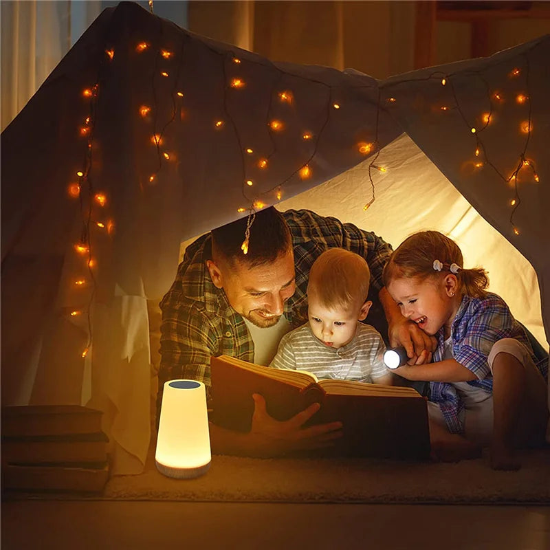 Lampada Notturna RGB Ricaricabile USB Con Telecomando E Touch Dimmerabile Per Comodino E Tavolo Portatile 13 Colori