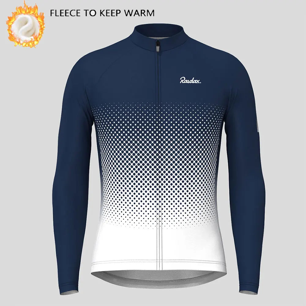 Raudax Abbigliamento Ciclismo Invernale Pile Termico Maglie Da Ciclismo A Maniche Lunghe Calde Giacche Da Bicicletta MTB