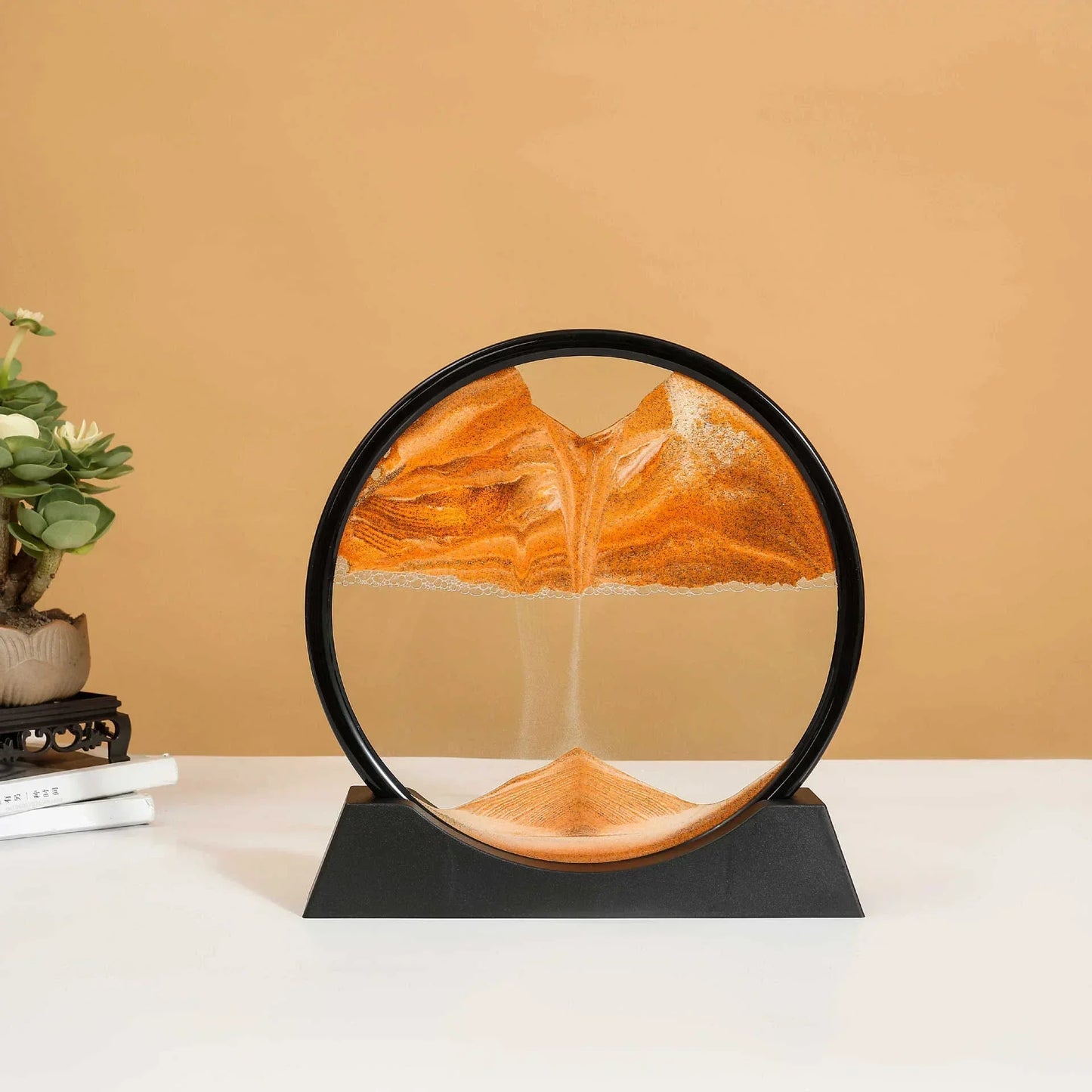 Clessidra Liquida 3D Arte Sabbia In Movimento In Vetro Regalo Originale Decorazione Per Casa E Ufficio