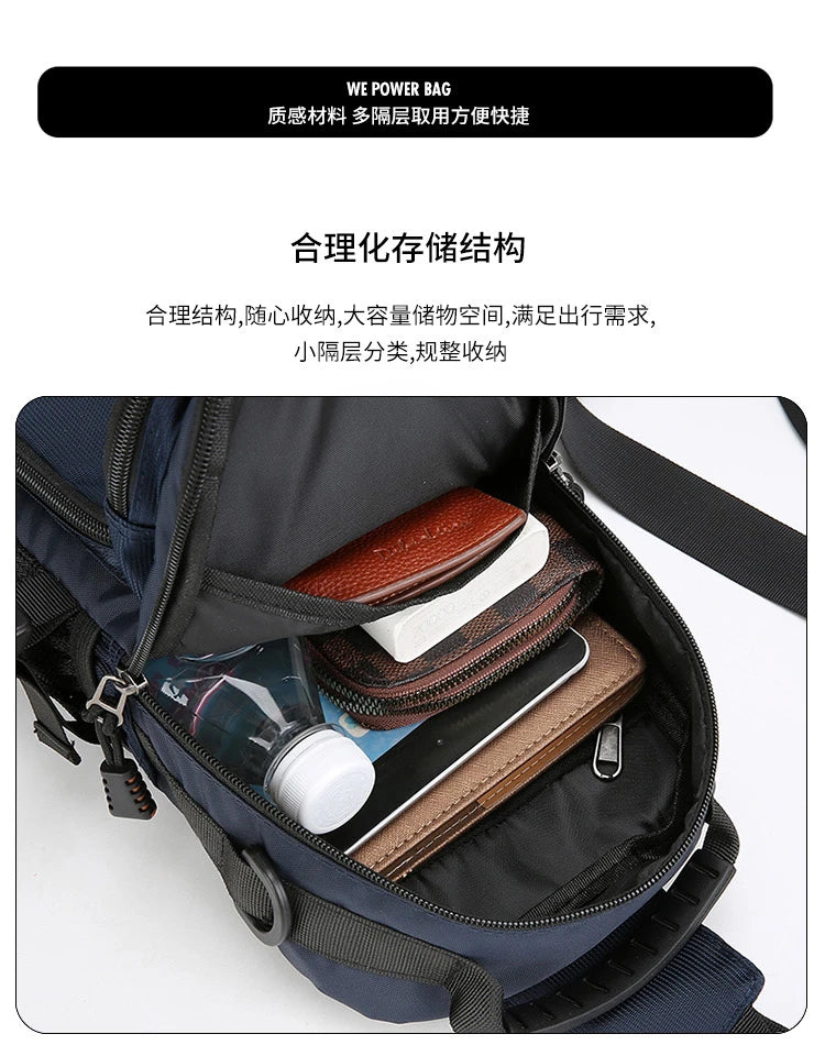 Marsupio Da Uomo Alla Moda Borsa Da Petto E Tracolla Oxford Di Alta Qualità Per Uomo Borsa Da Petto Maschile